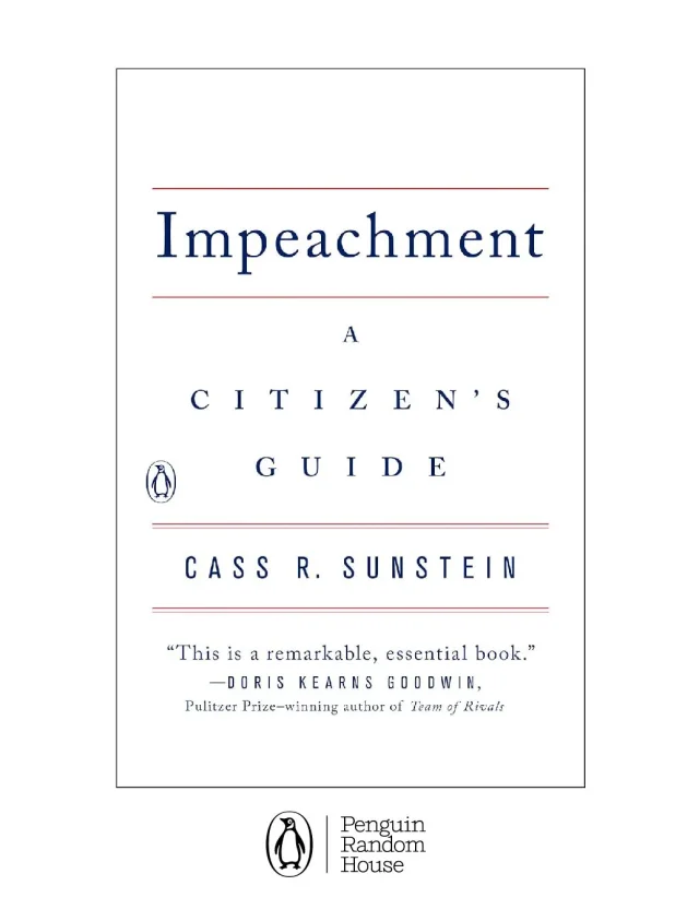 Impeachment: A Citizen's Guide by Cass R. Sunstein